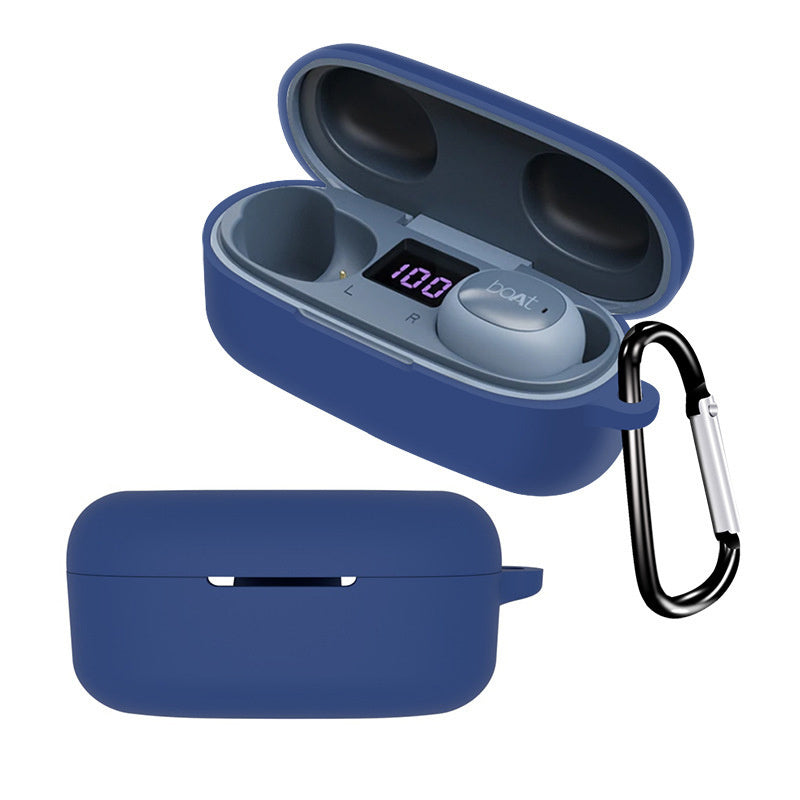 Silicone Case for Boat Airdopes 121 V2 Protective Cover Bluetooth Earbuds Case Cover with Anti-Loss Buckle Silicone Case for Boat Airdopes 121 V2 Protective Cover Bluetooth Earbuds Case Cover with Anti-Loss Buckle